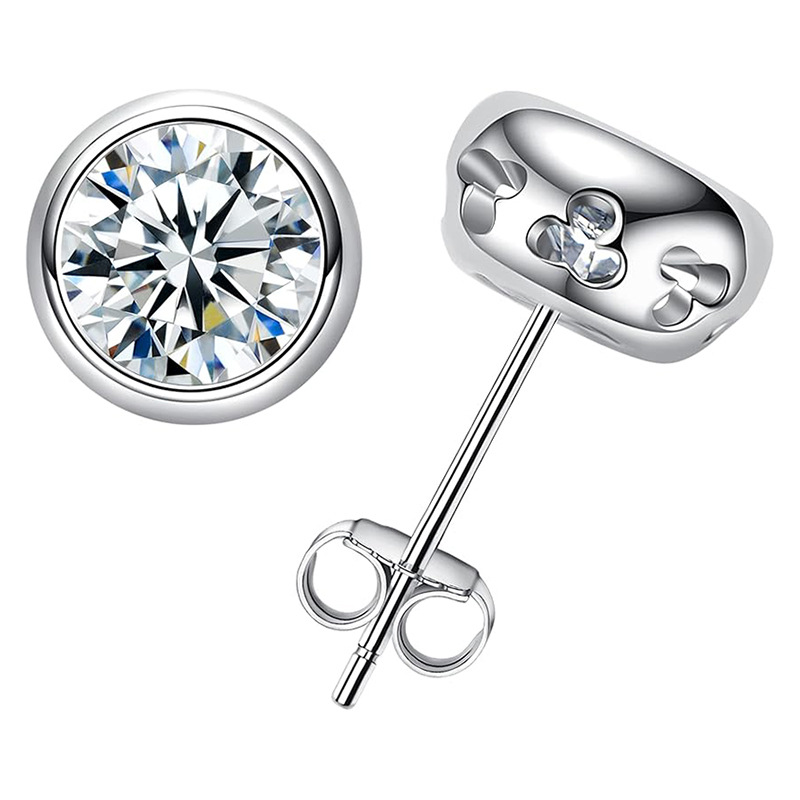 Echte D Kleur Moissanite Diama - Diamond Stud Earrings recensie en prijs