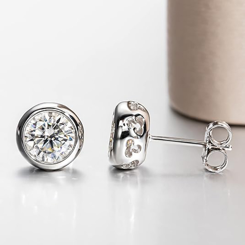 Echte D Kleur Moissanite Diama - Diamond Stud Earrings recensie en prijs