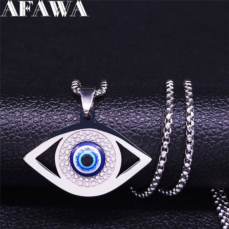 Islam Hamsa Evil Blue Eye kett - Jewelry & Watches Spółka Z Ograniczoną Odpowiedzialnością Sp Z Oo recensie en prijs