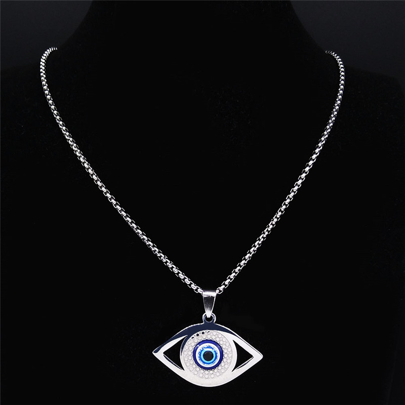 Islam Hamsa Evil Blue Eye kett - Jewelry & Watches Spółka Z Ograniczoną Odpowiedzialnością Sp Z Oo recensie en prijs