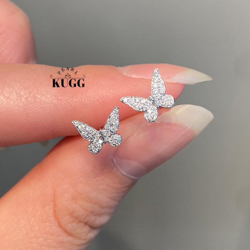 KUGG 100% 18K witgouden oorbel - Diamond Stud Earrings recensie en prijs