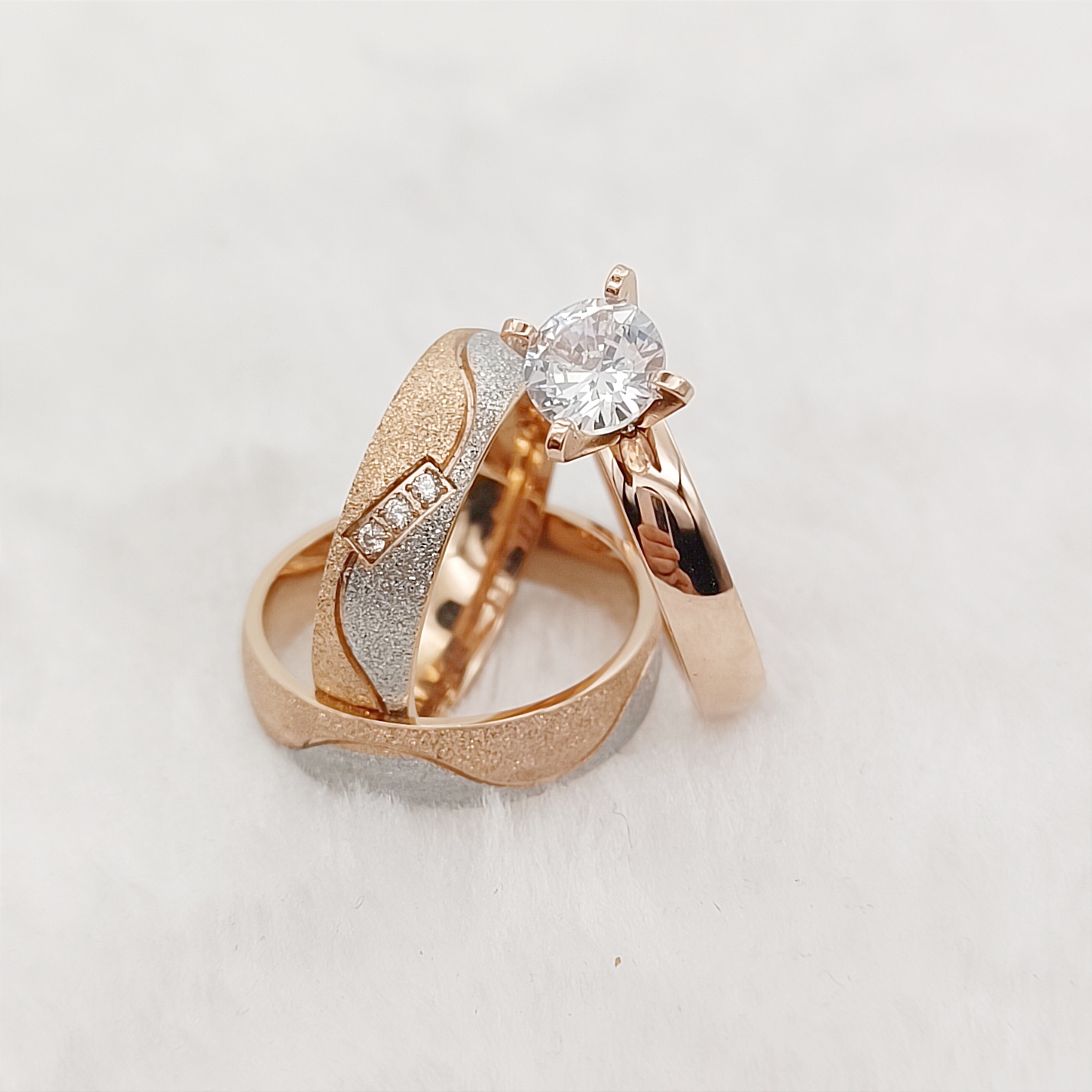 Voorstel 3 stks Huwelijksbelof - Couple Ring Set recensie en prijs