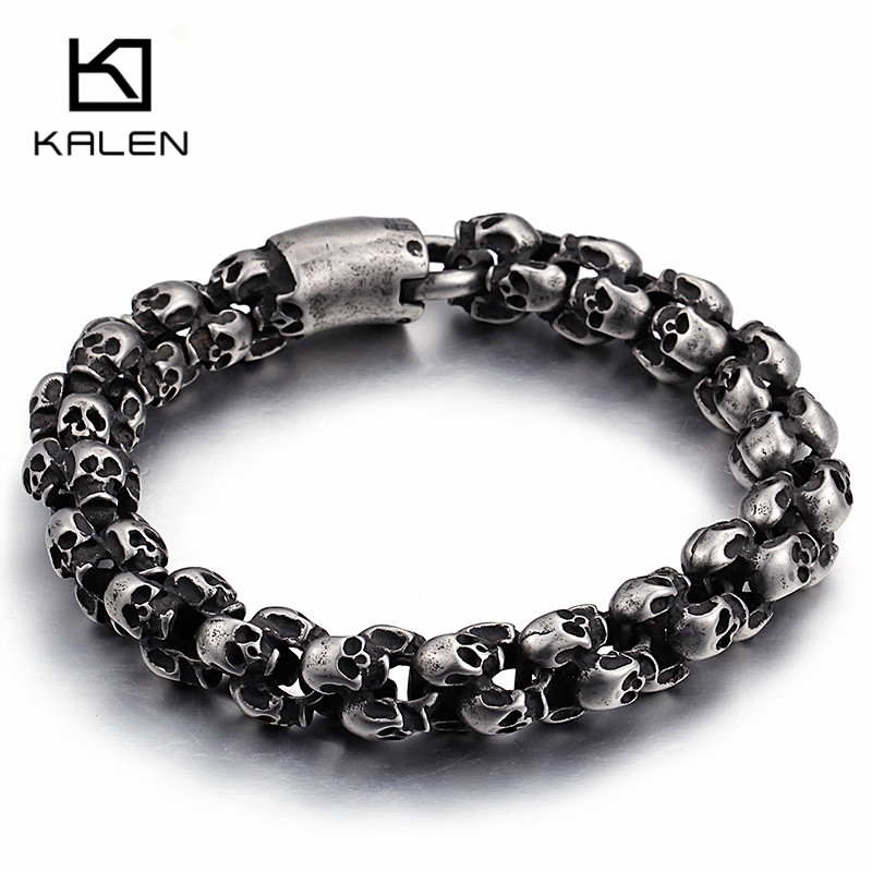 Kalen Punk Lange Mat Skull Ket - Gothic Skull Ring recensie en prijs