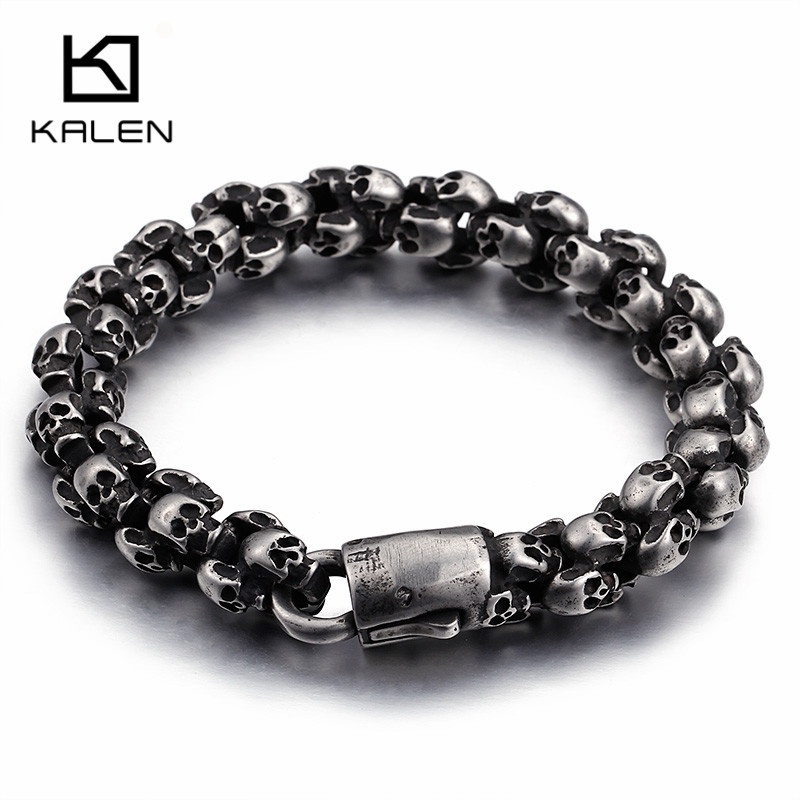 Kalen Punk Lange Mat Skull Ket - Gothic Skull Ring recensie en prijs