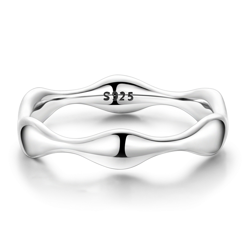 925 Sterling Zilver Golvende O - Minimalist Ring Stackable recensie en prijs