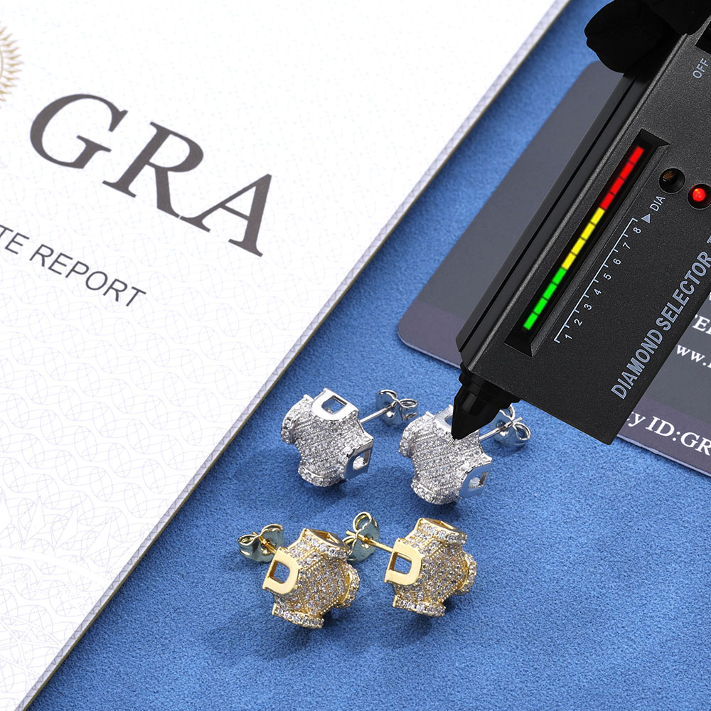 ESKEEM Fijne Sieraden 12mm Ice - Diamond Stud Earrings recensie en prijs