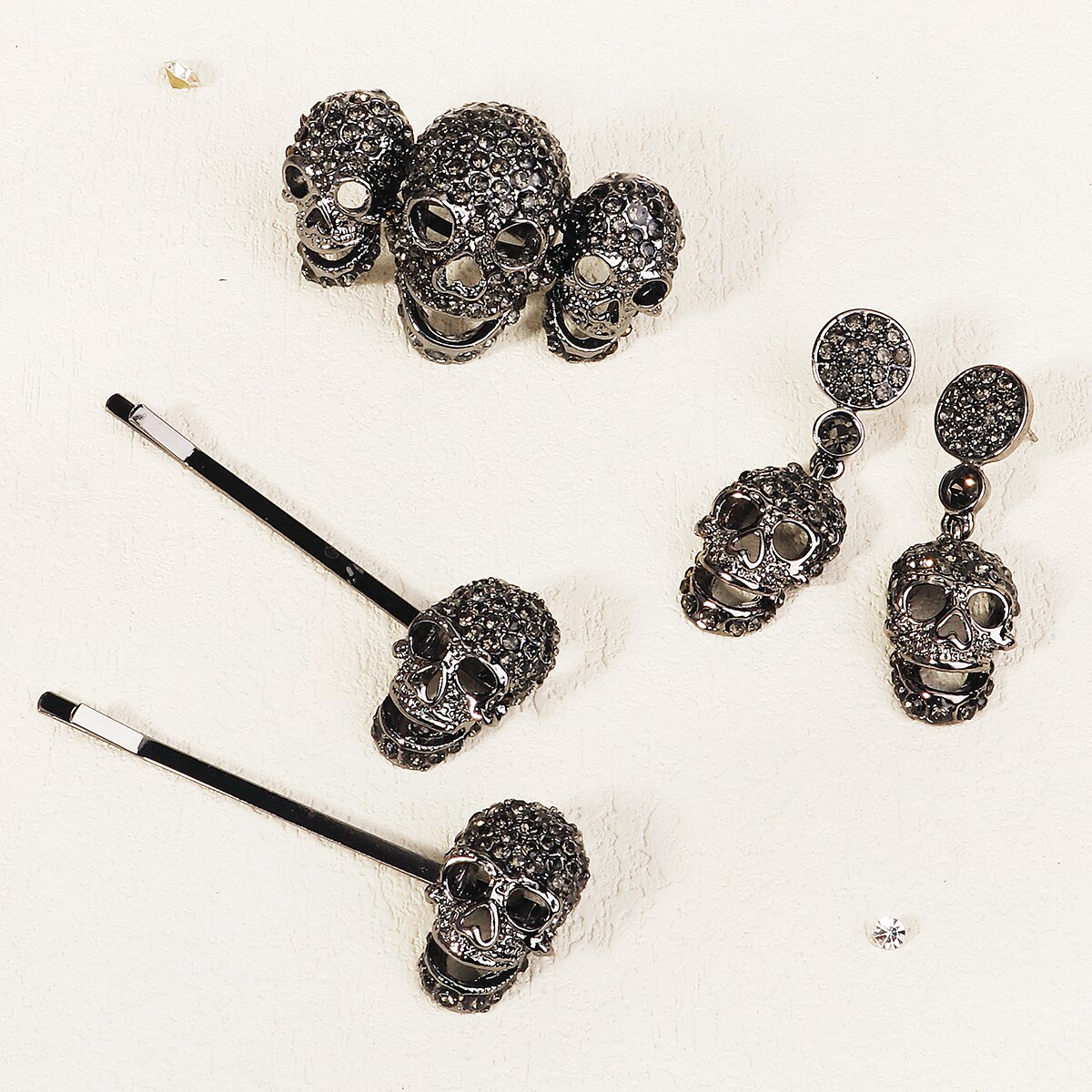 Gothic Punk Zwarte Spin Dier V - Gothic Skull Ring recensie en prijs